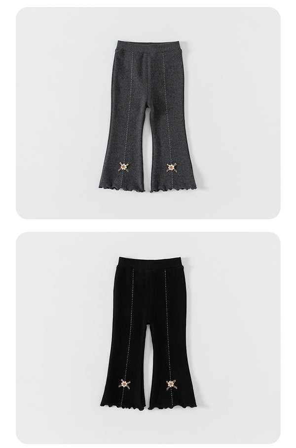 Trendy Girls Bell-Bottom Pants for Girls - Stylish, Versatile & Comfortable for Spring and Autumn